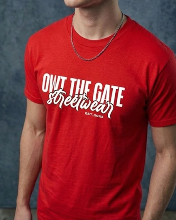OTG | RED SCRIPT TEE