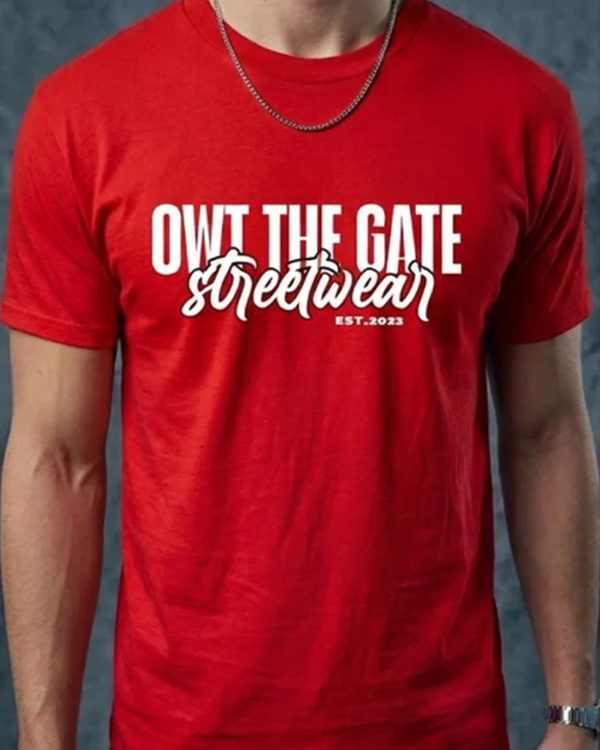 OTG | RED SCRIPT TEE