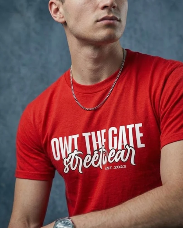 OTG | RED SCRIPT TEE